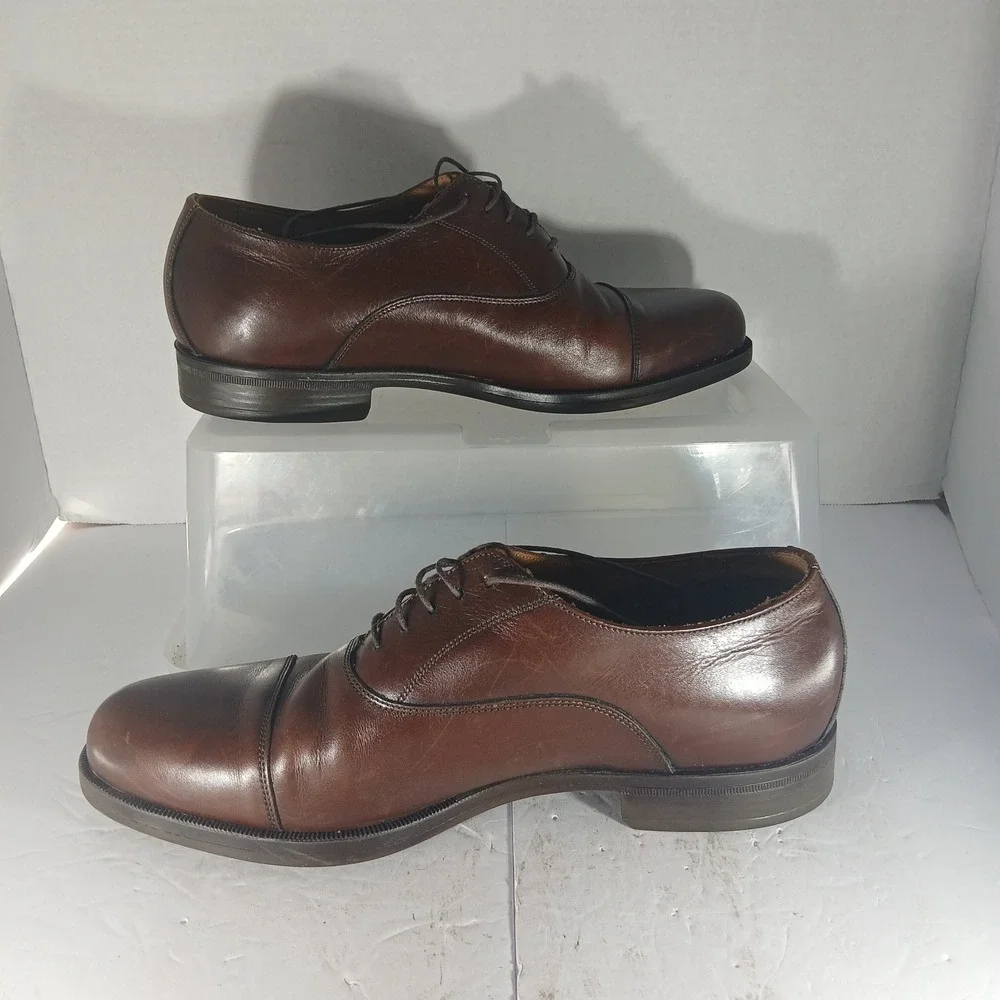 Florsheim Comfortech Oxford 9 D Brown Leather Dress Shoes Formal Business